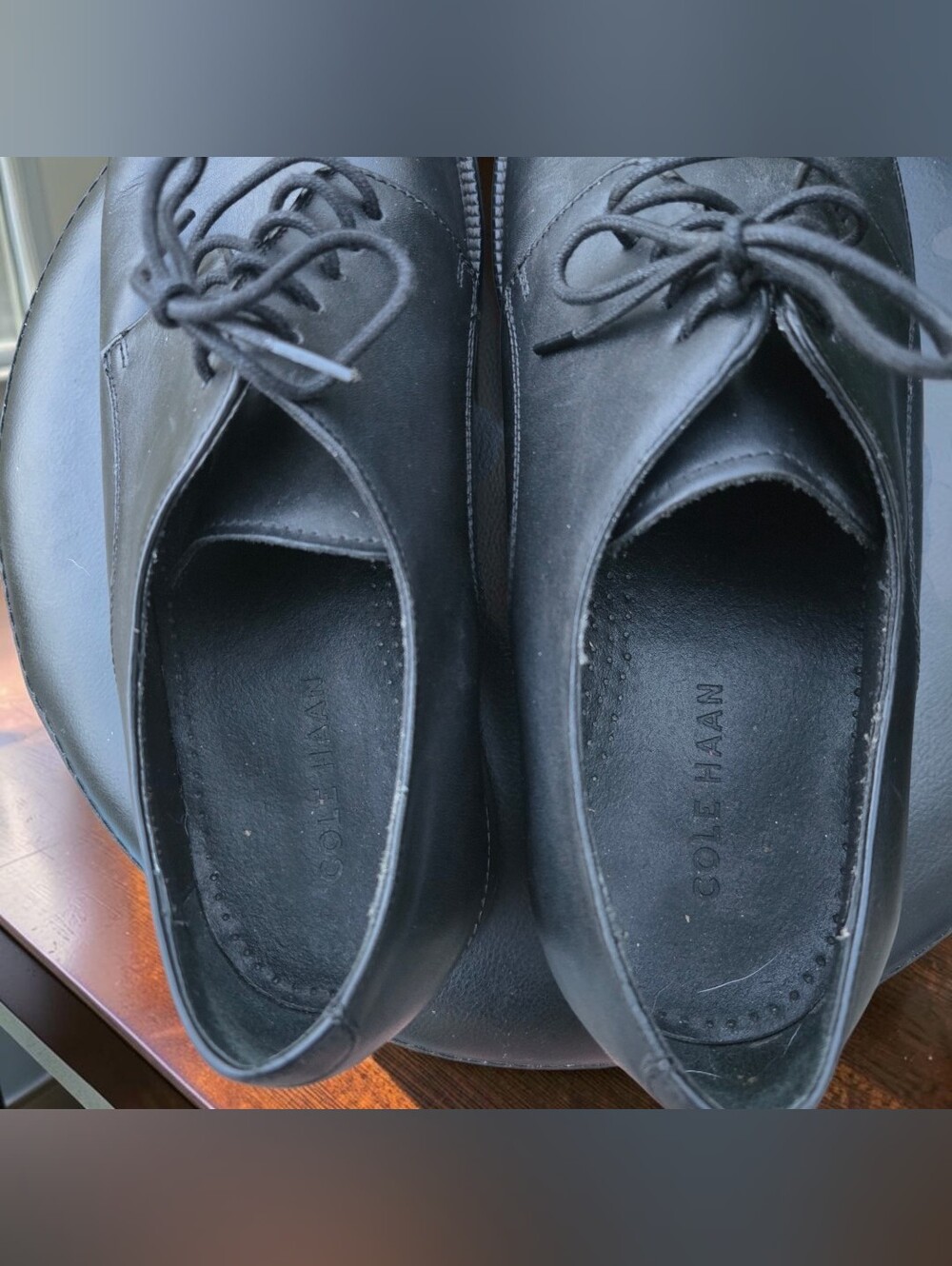 Cole Haan Black Leather Oxford Dress Shoes Men's Size 11M - Picture 4 of 9